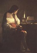 LA TOUR, Georges de The Magdalen with the Nightlight (mk05) oil painting reproduction